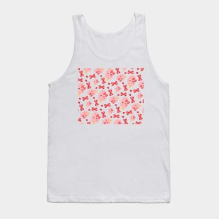 Chibi Strawberry Paleta de Fresa Pattern Tank Top